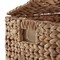Casafield Large Laundry Hamper with Lid and Removable Liner Bag, Woven Water Hyacinth Rectangular Laundry Basket Sorter for Clothes and Towels